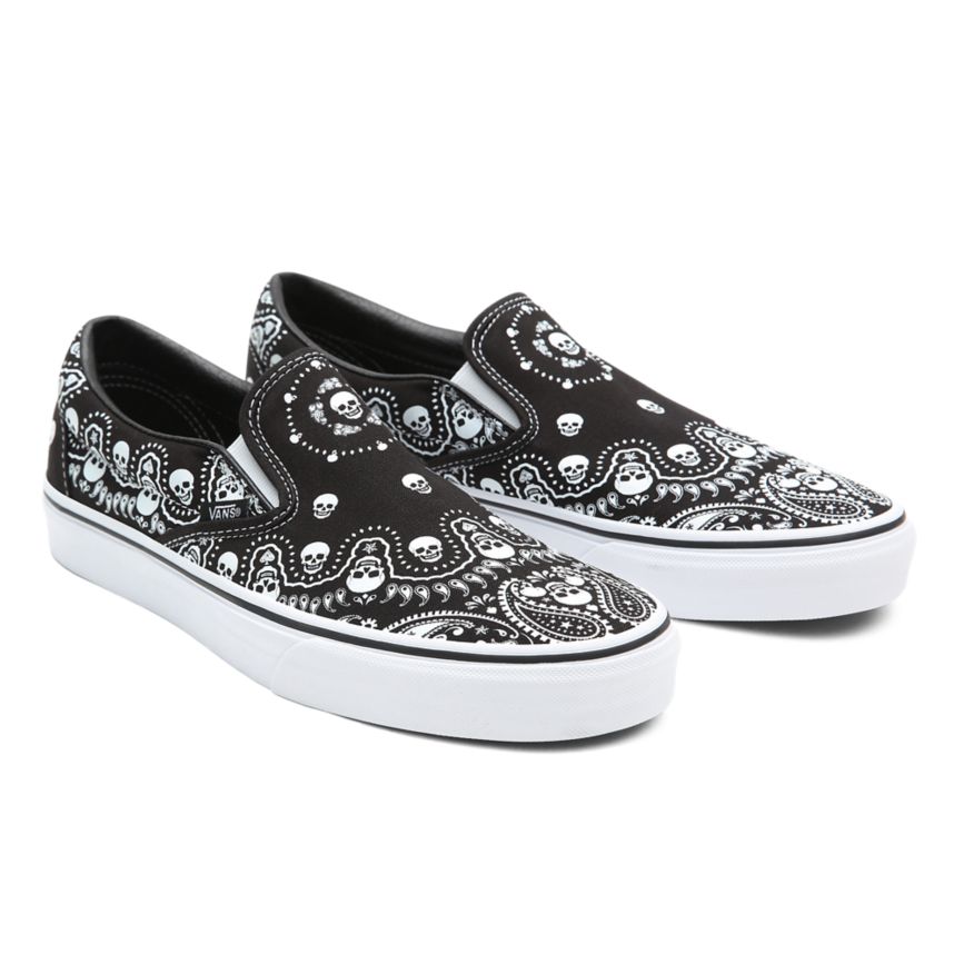 Vans Bandana Klassieke Slip-On Schoenen Zwart | VN054P7GS10