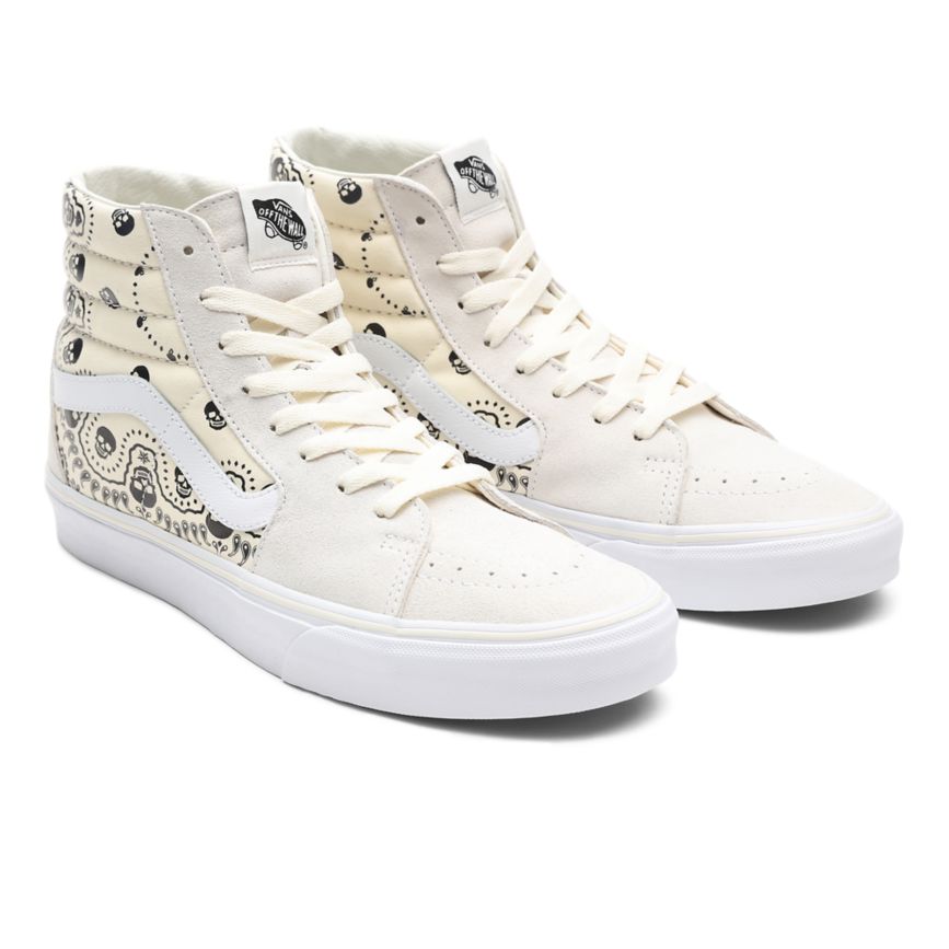 Vans Bandana SK8-Hi Schoenen Wit | VN035B1HU61